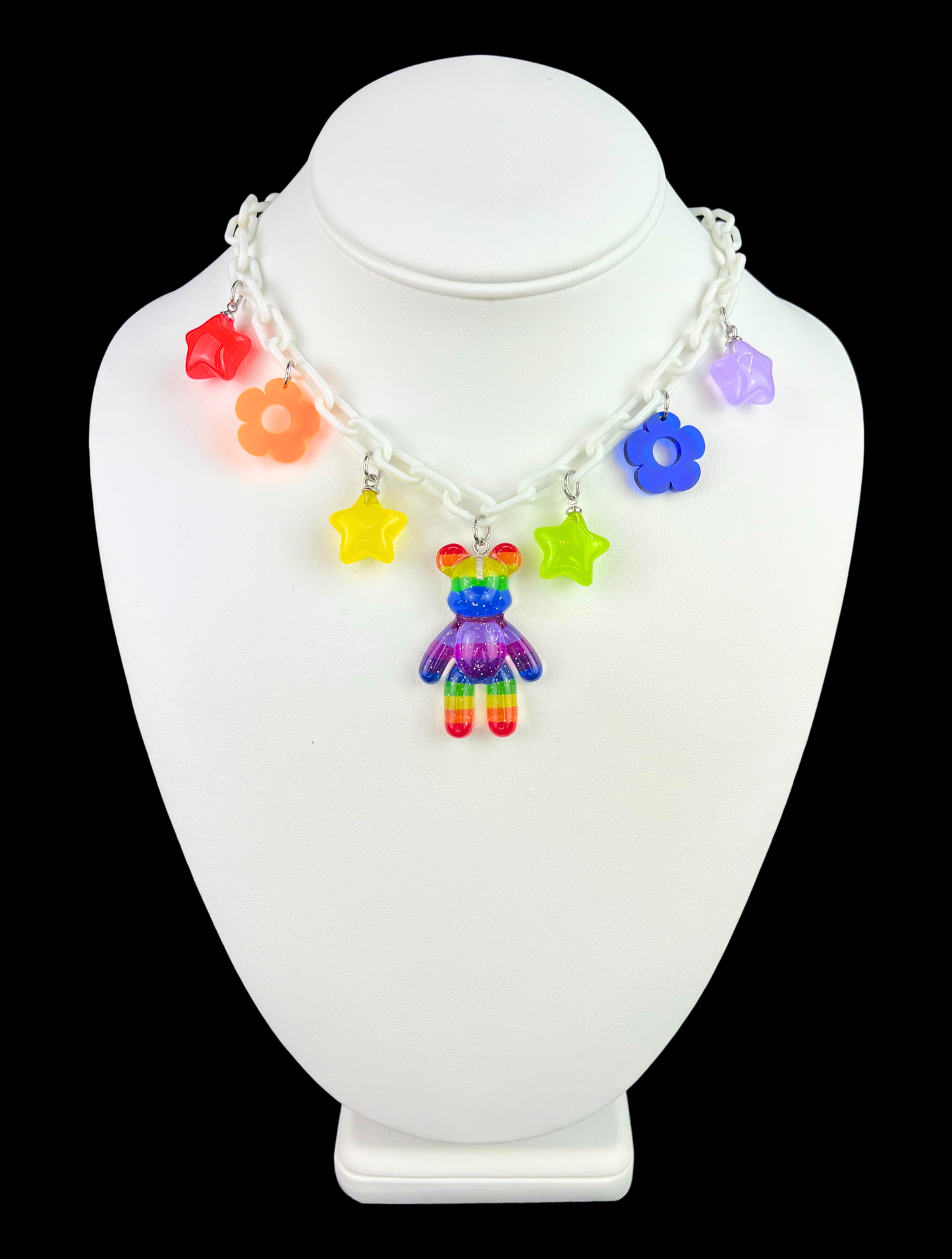 Rainbow Gummy Bear Necklace