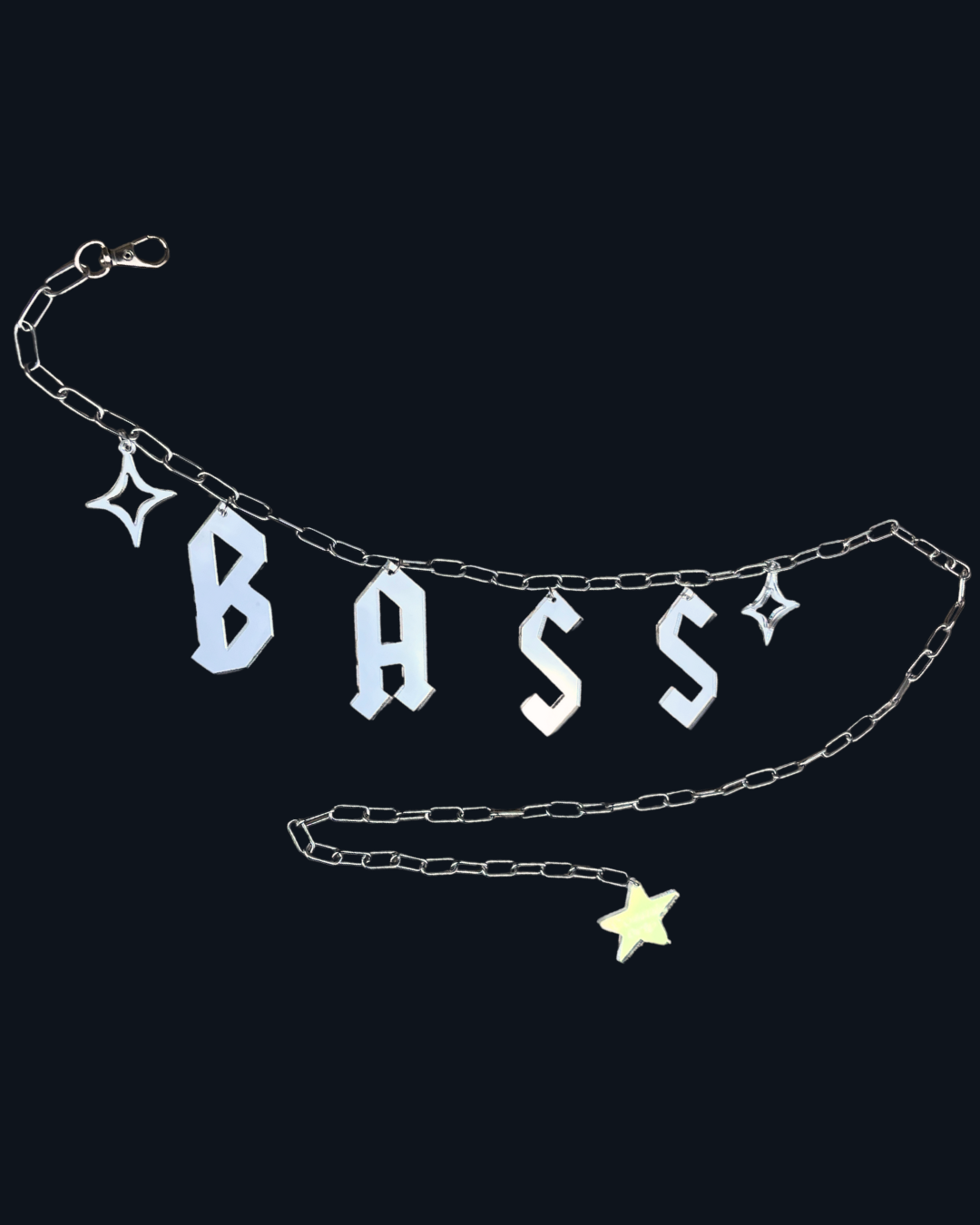 Bass Chrome Chain Belt