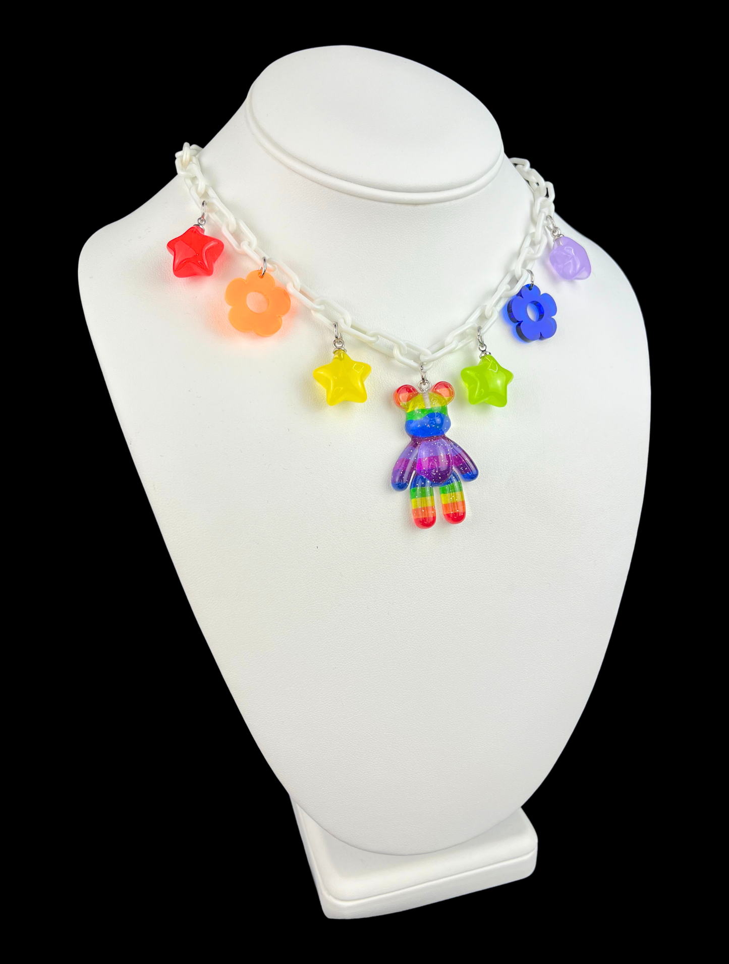 Rainbow Gummy Bear Necklace