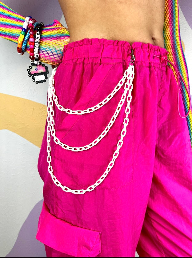 Layered Chain Belt Clip Accessory
