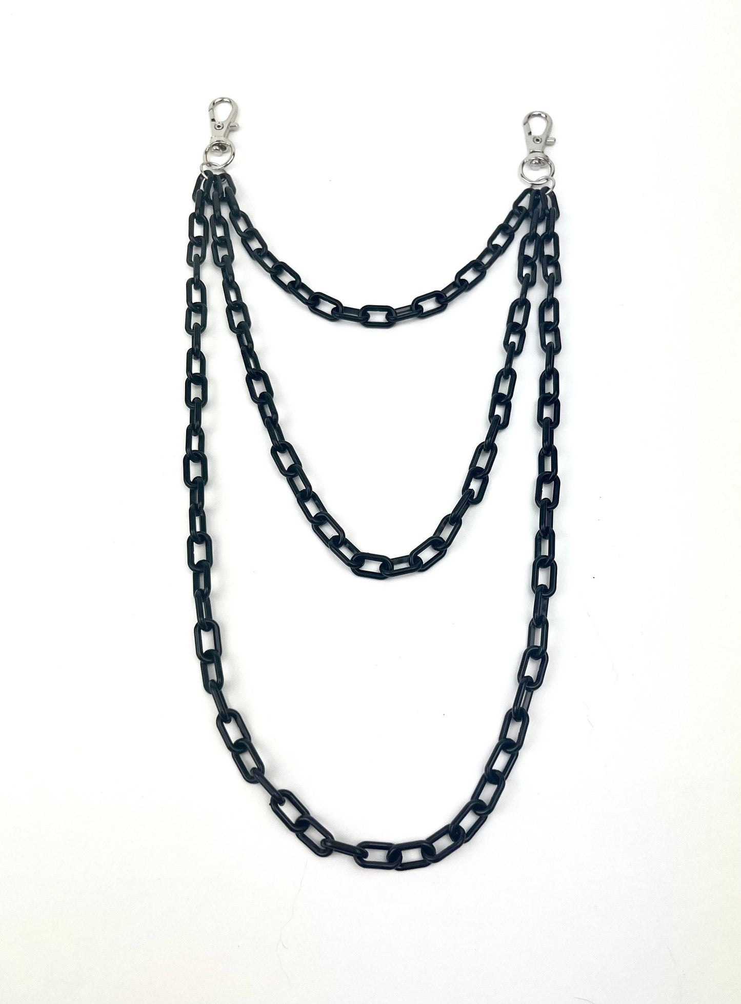 Layered Chain Belt Clip Accessory