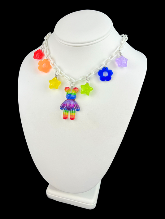 Rainbow Gummy Bear Necklace