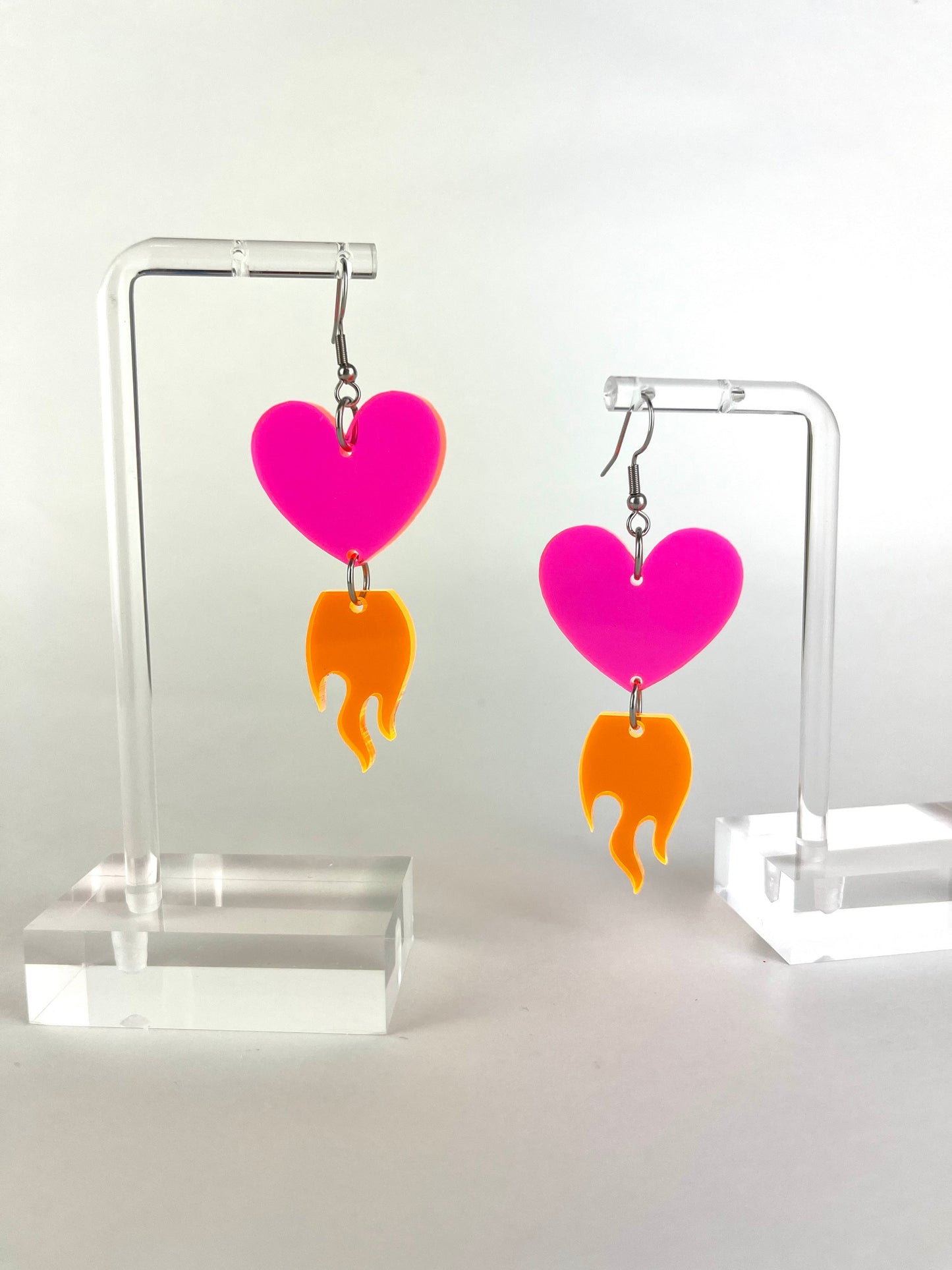 Heart Flames Earrings