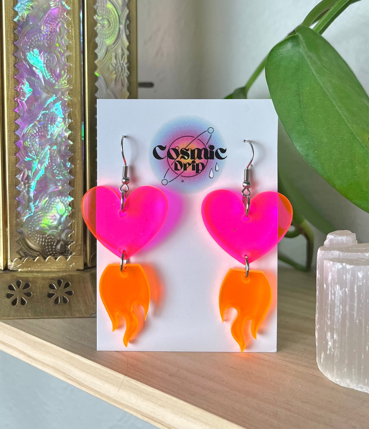 Heart Flames Earrings