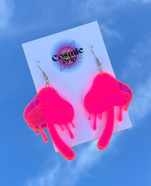 Melting Mushroom Earrings